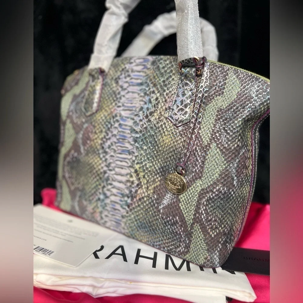 💜BRAHMIN “Moonstone Seville” DUXBURY Satchel💜NWT